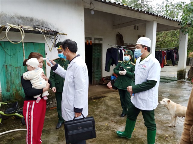 Những chiến sĩ quân y biên phòng trên tuyến đầu chống dịch