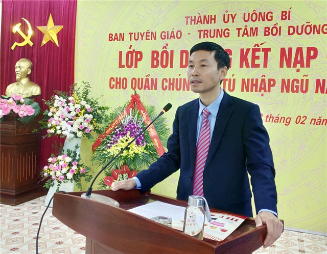 Khai giảng lớp bồi dưỡng kết nạp Đảng cho quần chúng ưu tú nhập ngũ năm 2020