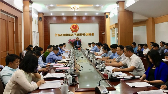 BTV Tỉnh ủy làm việc với BTV Thành ủy Uông Bí