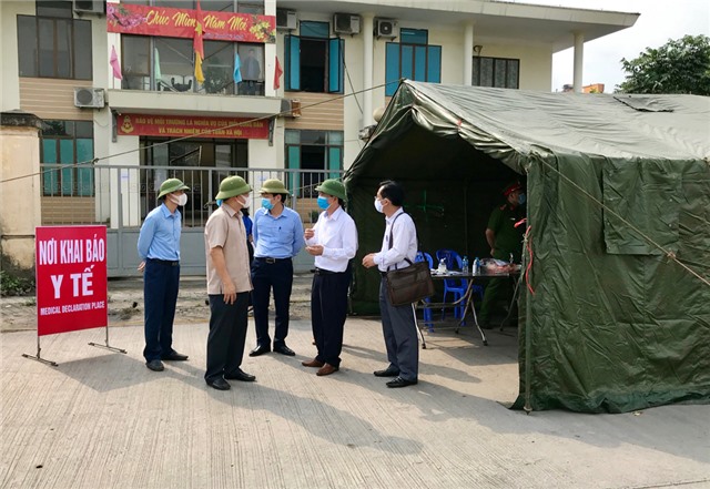 Lãnh đạo thành phố kiểm tra công tác phòng, chống dịch Covid-19 trên địa bàn