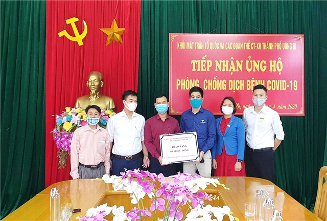 CLB Doanh nghiệp trẻ TP Uông Bí : Ủng hộ công tác phòng chống dịch COVID-19