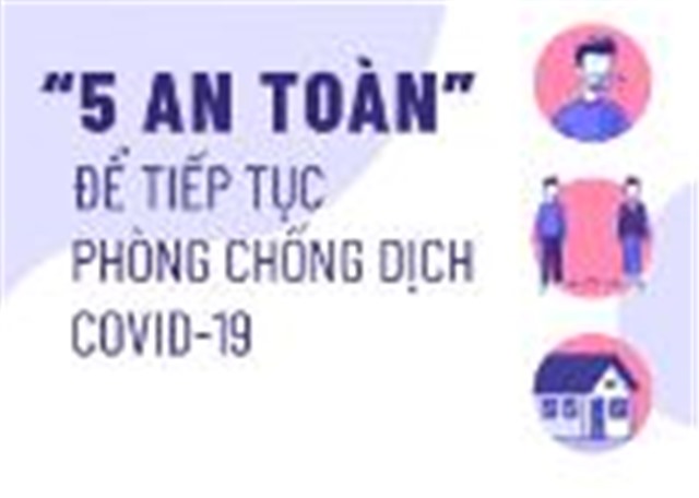 "5 an toàn" để tiếp tục phòng, chống dịch Covid-19