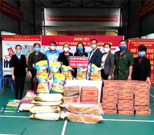 Hội Phụ nữ phường Quang Trung: đẩy mạnh tuyên truyền, hỗ trợ phòng chống dịch Covid-19