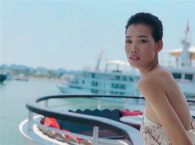 Cô gái Quảng Ninh tự tin trên sàn diễn thời trang
