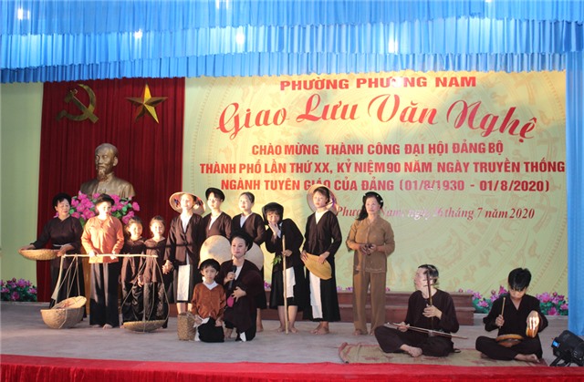 Phường Phương Nam: Giao lưu văn nghệ chào mừng thành công Đại hội Đảng bộ thành phố lần thứ XX