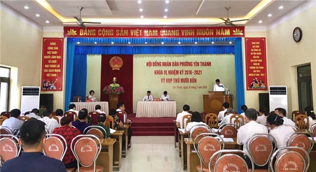 Kỳ họp thứ XIV, HĐND phường Yên Thanh khóa IV