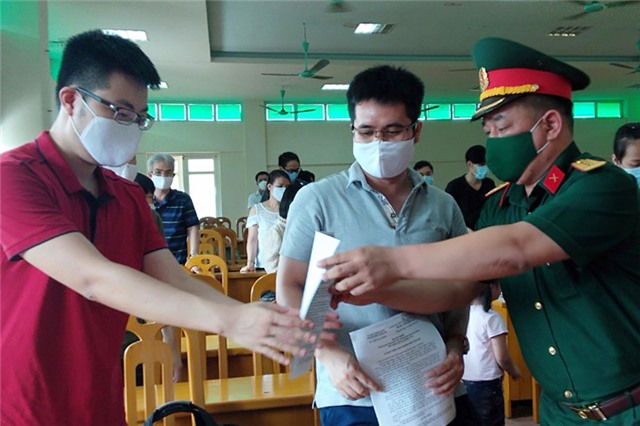 Thêm 40 công dân hoàn thành cách ly tại Trung đoàn 244