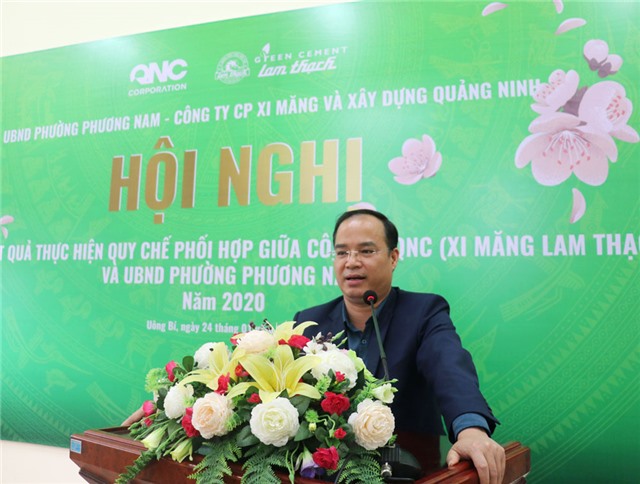 Công ty CP Xi măng và XD Quảng Ninh - UBND phường Phương Nam: Đánh giá kết quả thực hiện quy chế phối hợp năm 2020