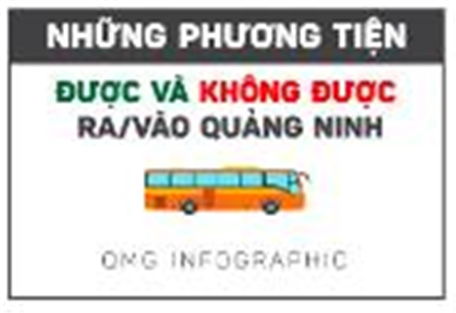 Những phương tiện được và không được ra/vào Quảng Ninh