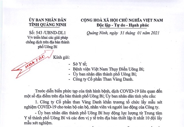 Triển khai các giải pháp chống dịch trên địa bàn thành phố Uông Bí