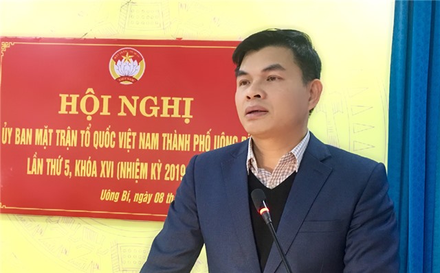 Ủy ban MTTQ TP Uông Bí: Hội nghị lần thứ V, khóa XVI, nhiệm kỳ 2019-2024, sơ kết 5 năm thực hiện cuộc vận động “Toàn dân đoàn kết xây dựng NTM, đô thị văn minh” giai đoạn 2016-2020