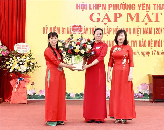 Hội LHPN phường Yên Thanh: Gặp mặt kỷ niệm 91 năm ngày thành lập Hội LHPN Việt Nam