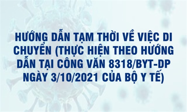 Hướng dẫn tạm thời về việc di chuyển