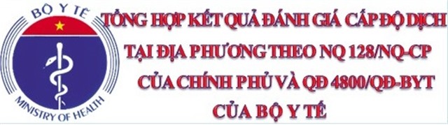 Tổng hợp đánh giá cấp độ dịch tại địa phương theo Nghị quyết số 128/NQ-CP ngày 11/10/2021 của Chính phủ và Quyết định số 4800/QĐ-BYT ngày 12/10/2021 của Bộ Y tế ngày 20/10/2021