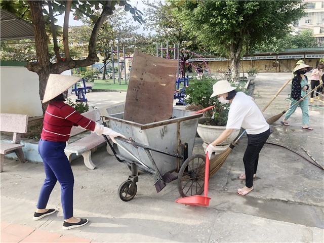 Các trường thuộc "vùng vàng" và có ca F0 chuẩn bị các điều kiện sẵn sàng đón học sinh đi học trở lại vào ngày mai , 22-11