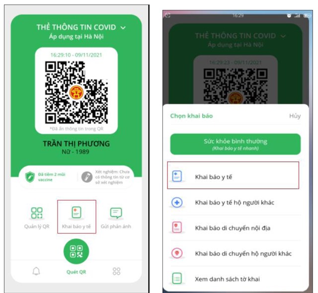 Hướng dẫn khai báo y tế trên ứng dụng PC-Covid 