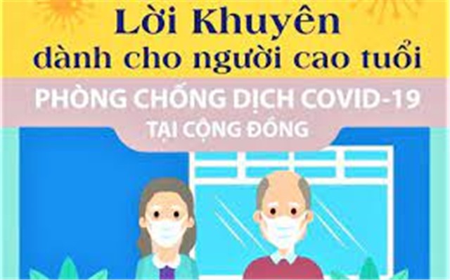 10 lời khuyên dành cho người cao tuổi phòng, chống COVID-19 tại cộng đồng