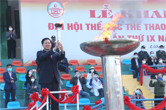 Khai mạc Đại hội Thể dục Thể thao thành phố Uông Bí lần thứ IX - năm 2021