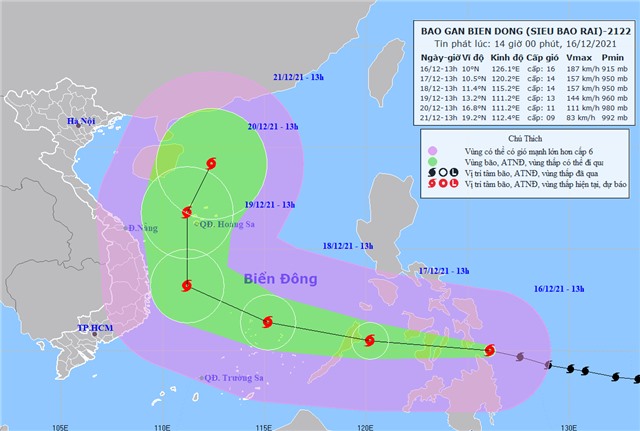 Thủ tướng Chính phủ chỉ đạo ứng phó khẩn cấp với siêu bão RAI
