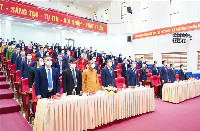 Khai mạc Kỳ họp thứ 5, HĐND thành phố Uông Bí khoá XX, nhiệm kỳ 2021-2026