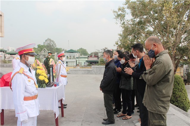 Lễ đón nhận hài cốt Liệt sĩ Trương Bá Lương