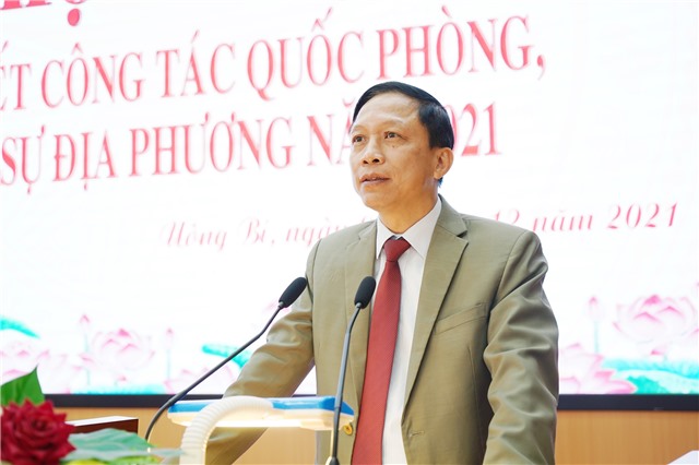 Thành phố Uông Bí: tổng kết công tác quốc phòng, quân sự địa phương năm 2021