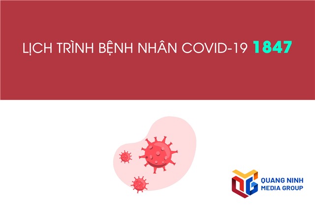 Lịch trình bệnh nhân Covid-19 1847 (TX Đông Triều)