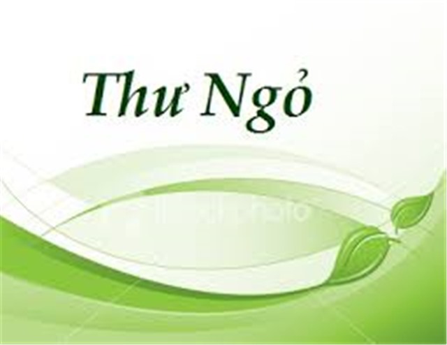 THƯ NGỎ