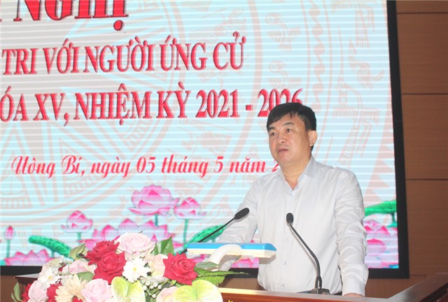 Hoàn thành việc tổ chức 72 hội nghị tiếp xúc giữa cử tri với người ứng cử đại biểu Quốc hội khóa XV, đại biểu HĐND các cấp, nhiệm kỳ 2021-2026