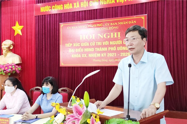 Hội nghị tiếp xúc giữa cử tri và người ứng cử đại biểu HĐND thành phố khóa XX, nhiệm kỳ 2021-2026