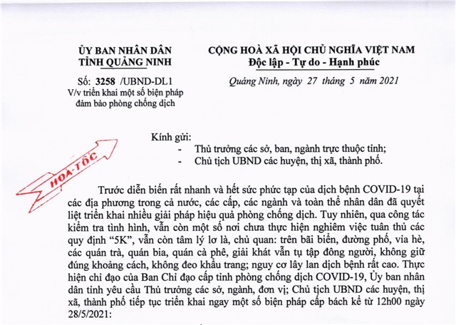 Triển khai một số biện pháp đảm bảo phòng, chống dịch