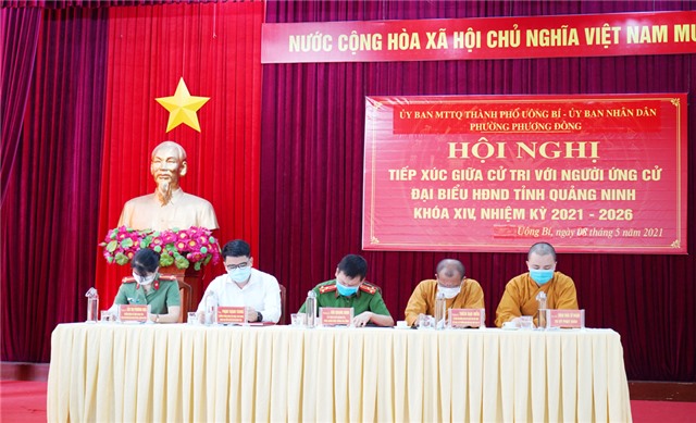 Ứng cử viên đại biểu HĐND tỉnh tiếp xúc cử tri Phương Đông và Thượng Yên Công