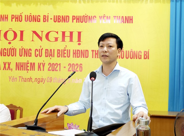 Hội nghị tiếp xúc giữa cử tri với người ứng cử đại biểu HĐND thành phố khóa XX, nhiệm kỳ 2021-2026