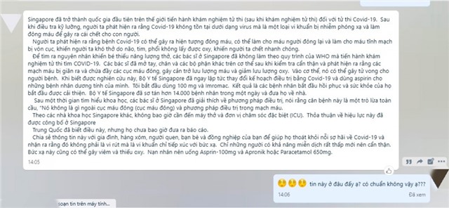 Cảnh báo thông tin sai sự thật về Covid-19 lan truyền trên mạng xã hội