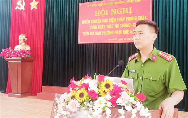 Tuyên truyền PCCC theo Nghị định số 136/NĐ-CP