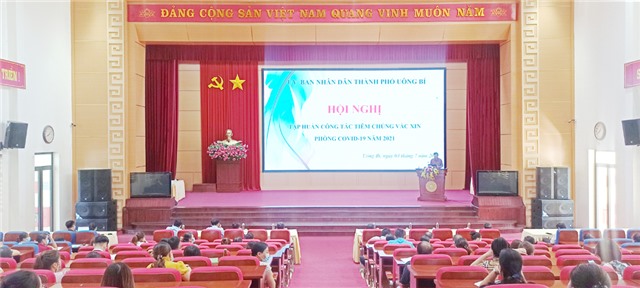 Thành phố Uông Bí chuẩn bị sẵn sàng triển khai tiêm chủng phòng Covid-19 diện rộng