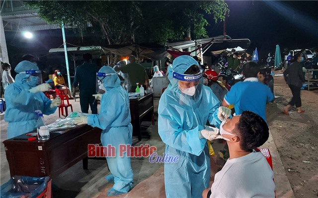 Bình Phước áp dụng biện pháp khẩn cấp phòng, chống COVID-19 tại các chợ