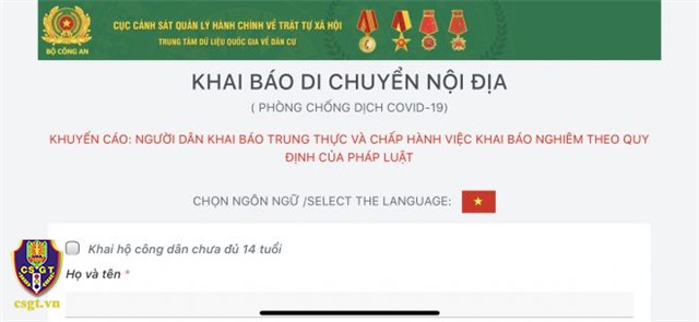 Triển khai kiểm soát người dân bằng phần mềm quản lý di biến động người ra vào vùng dịch
