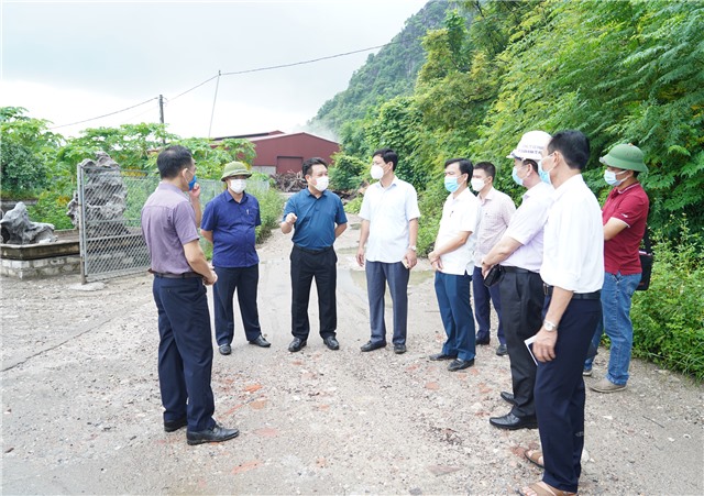 Chủ nhiệm Ủy ban kiểm tra Tỉnh ủy Nguyễn Đức Thành kiểm tra công tác GPMB Cụm công nghiệp Phương Nam