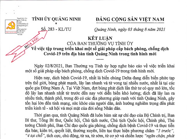Tập trung triển khai một số giải pháp cấp bách phòng, chống dịch Covid-19 trong tình hình mới
