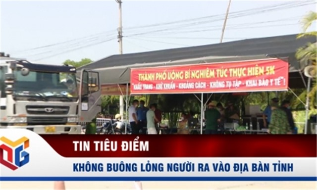 Không buông lỏng người ra vào địa bàn tỉnh