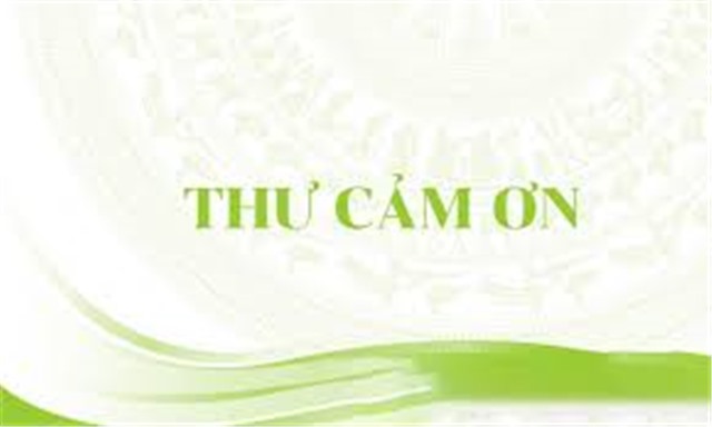 Thư cảm ơn của UBND TP Hà Nội 