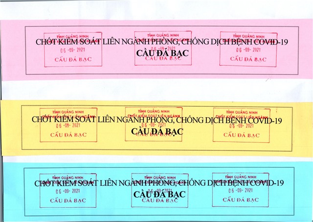 Thông báo mẫu niêm phong cabin xe tải chở hàng hoá tại Chốt kiểm soát cầu Đá Bạc, phường Phương Nam, thành phố Uông Bí