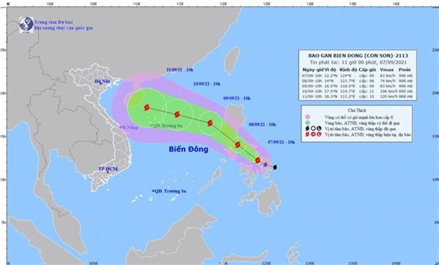 Xuất hiện bão Conson gần Biển Đông, có khả năng mạnh thêm