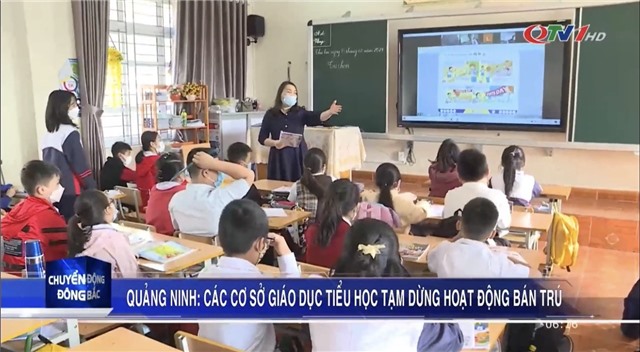 Quảng Ninh: Các cơ sở giáo dục tiểu học tạm dừng hoạt động bán trú