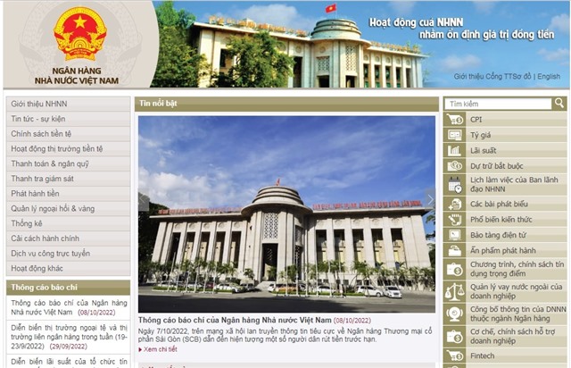 Thông cáo báo chí của Ngân hàng Nhà nước Việt Nam