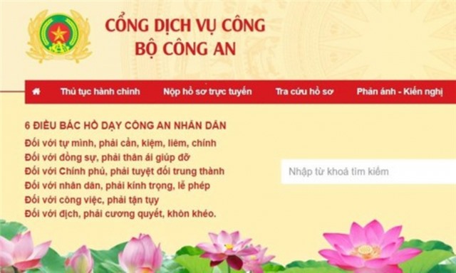 Hướng dẫn đăng ký, sử dụng tài khoản trên Cổng dịch vụ công Bộ Công an