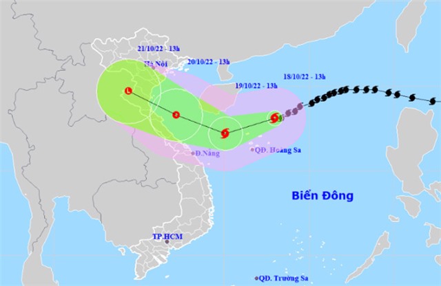 Bão Nesat hướng đến quần đảo Hoàng Sa, mạnh cấp 12