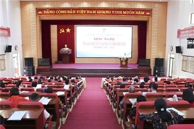 LĐLĐ thành phố tập huấn công tác tổ chức Đại hội Công đoàn cơ sở nhiệm kỳ 2023-2028