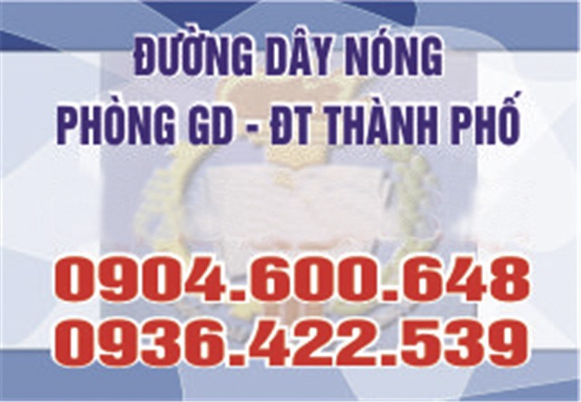 Thông báo Số điện thoại đường dây nóng của Phòng GD&ĐT thành phố Uông Bí